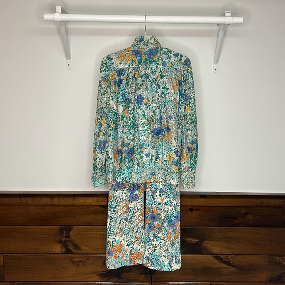 Vintage 1970’s Retro Floral 3 Piece Polyester Matching Set- XS - Picture 2 of 12